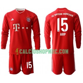 Bayern Monaco Jann-Fiete Arp 15 Bambino Maglia Prima 2020/2021 Manica Lunga (+ Pantaloncini)